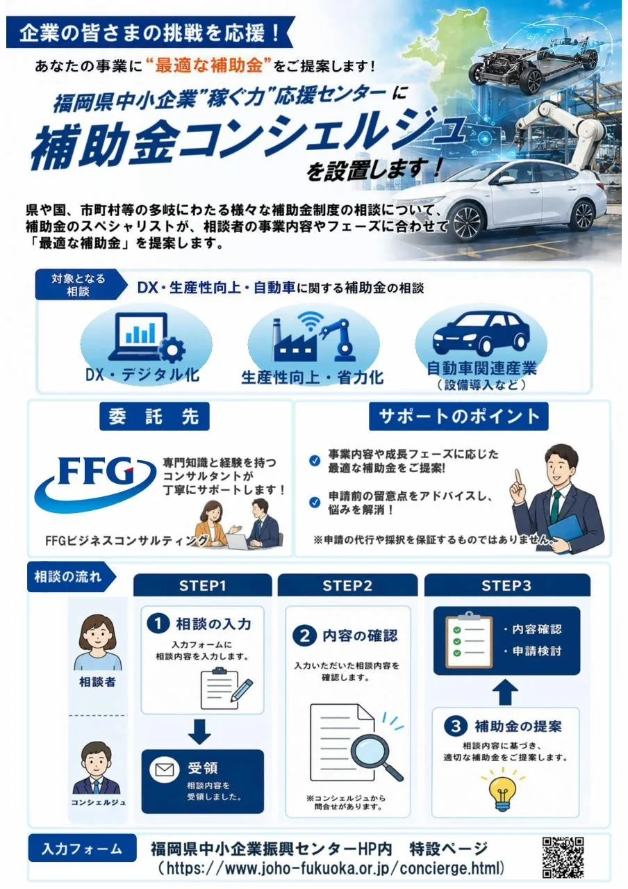 補助金コンシェルジュの案内