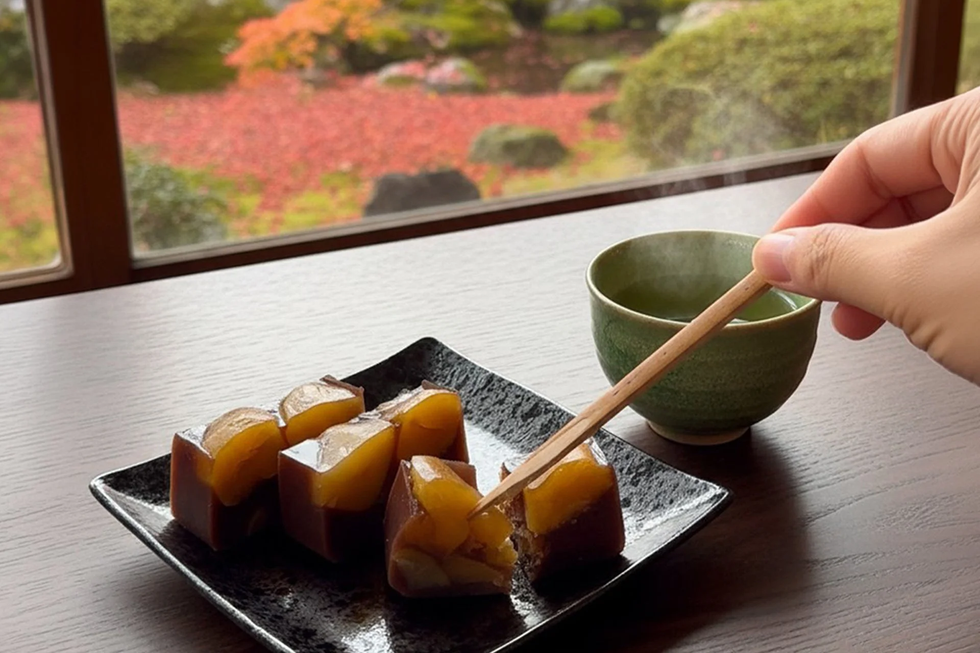 お茶と羊羹