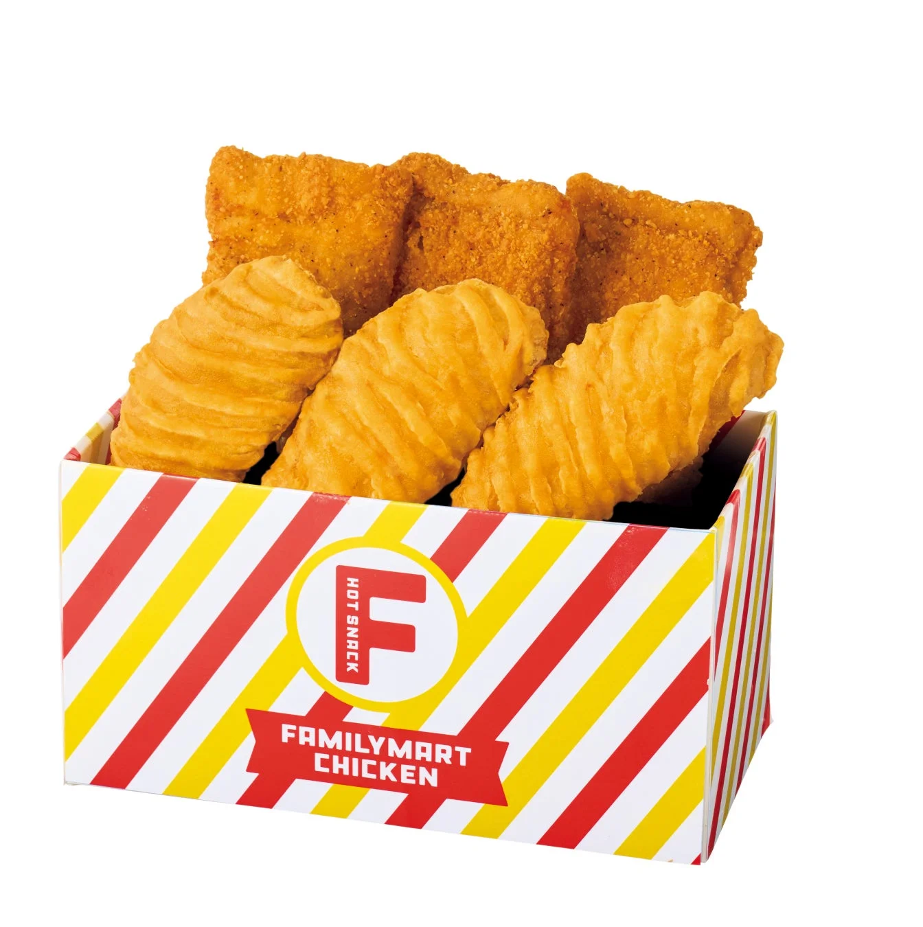 ファミリーマートのホットスナック「ファミリーマートチキン」の詰め合わせボックス
