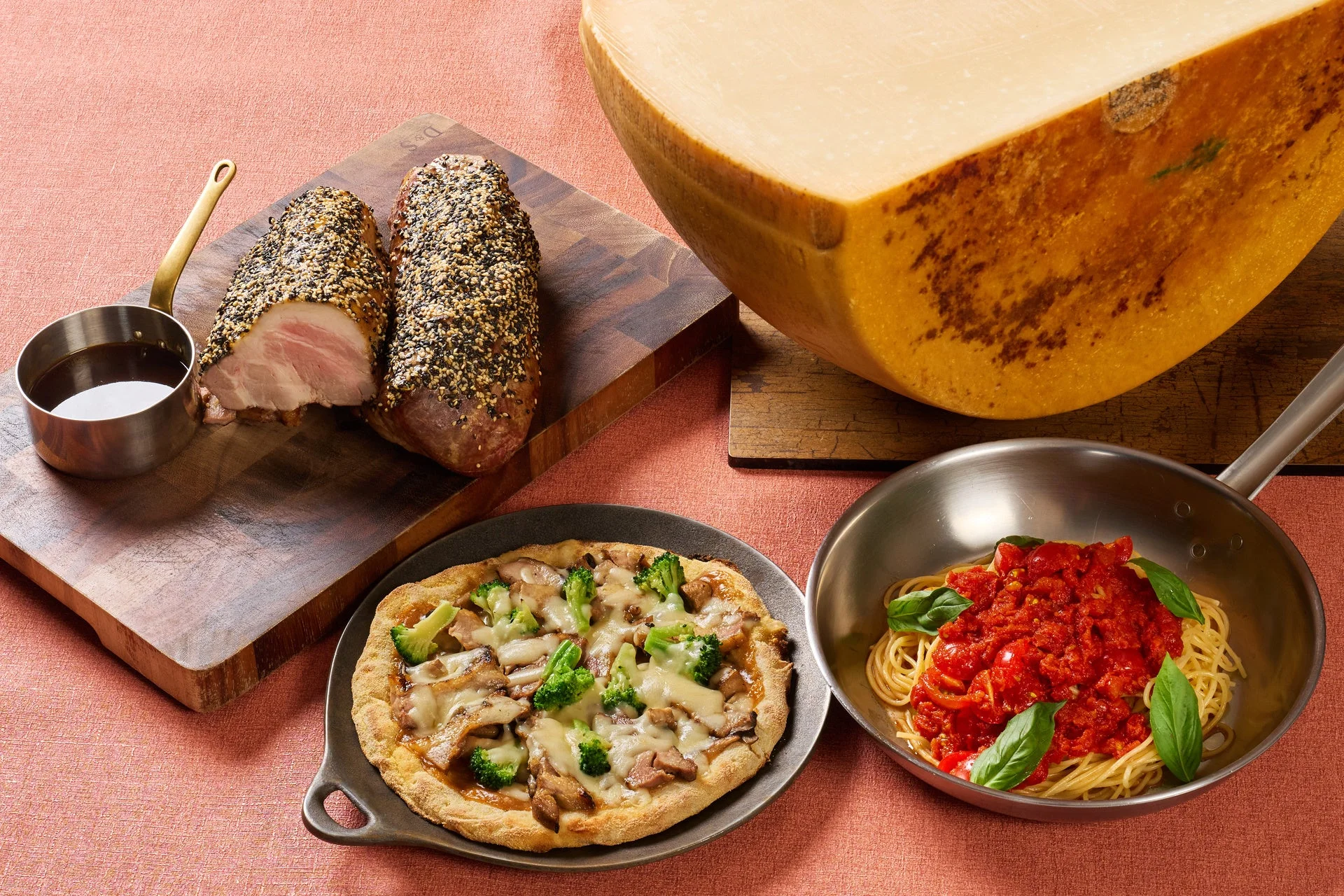 豪華なイタリアンビュッフェ料理