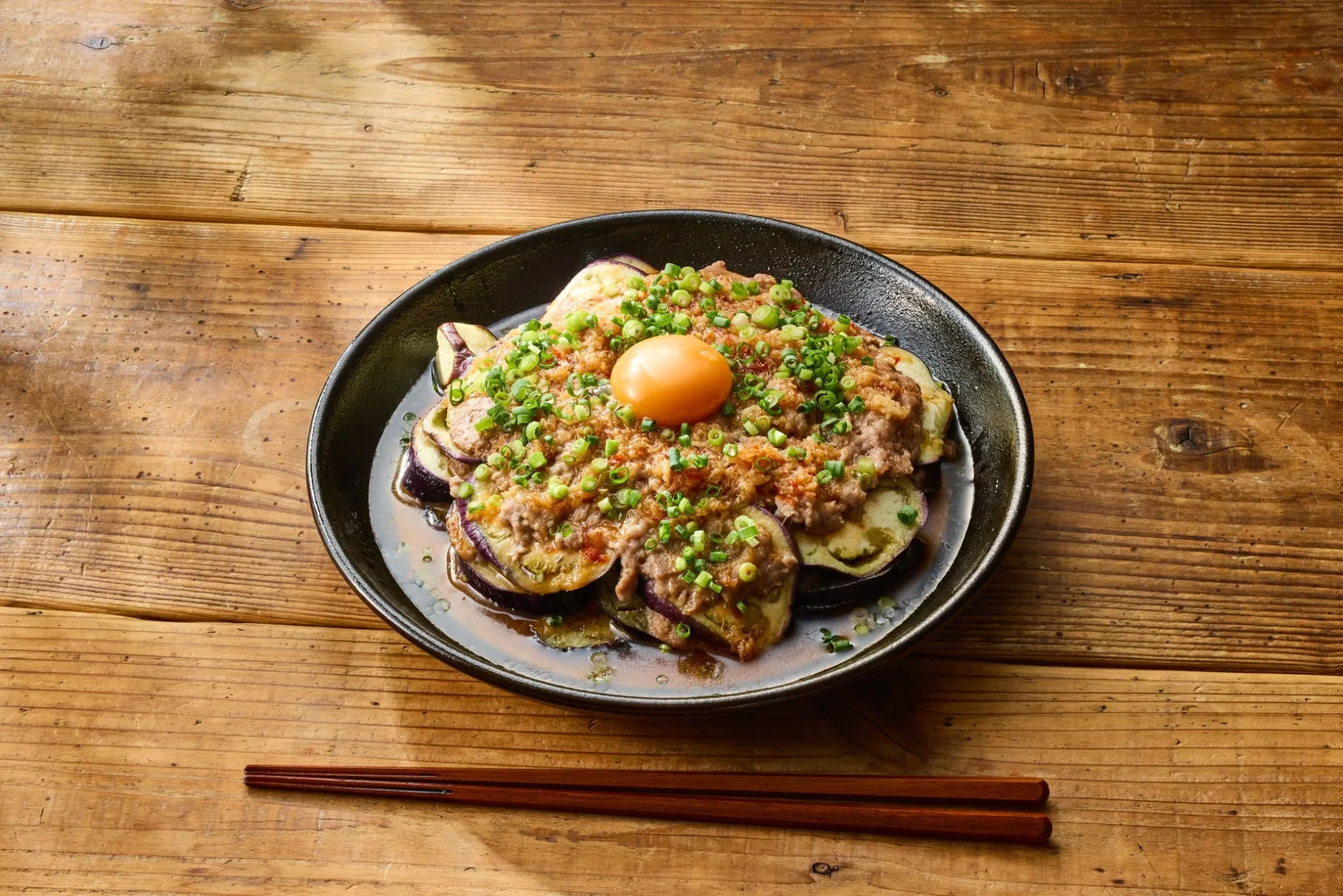 地層蒸し麻婆茄子