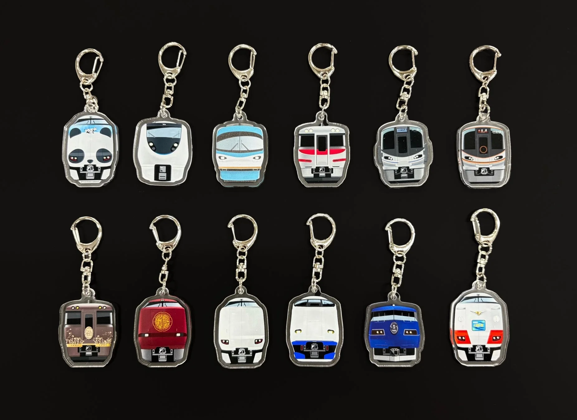 JR西日本車両のオリジナルアクリルキーホルダー