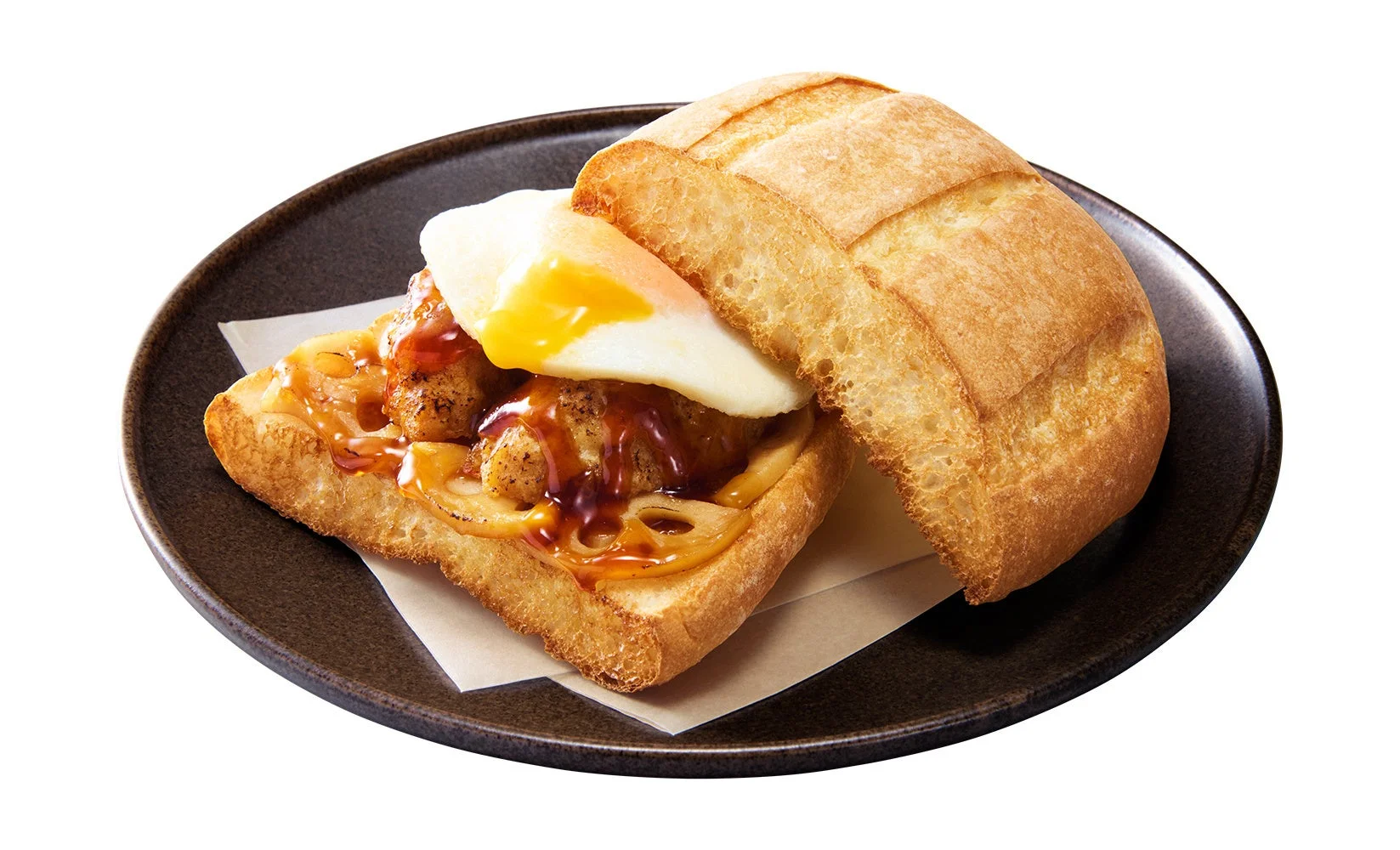 サンマルクホットサンド 月見テリヤキつくね