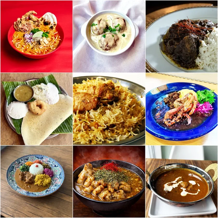様々なカレー料理のイメージ