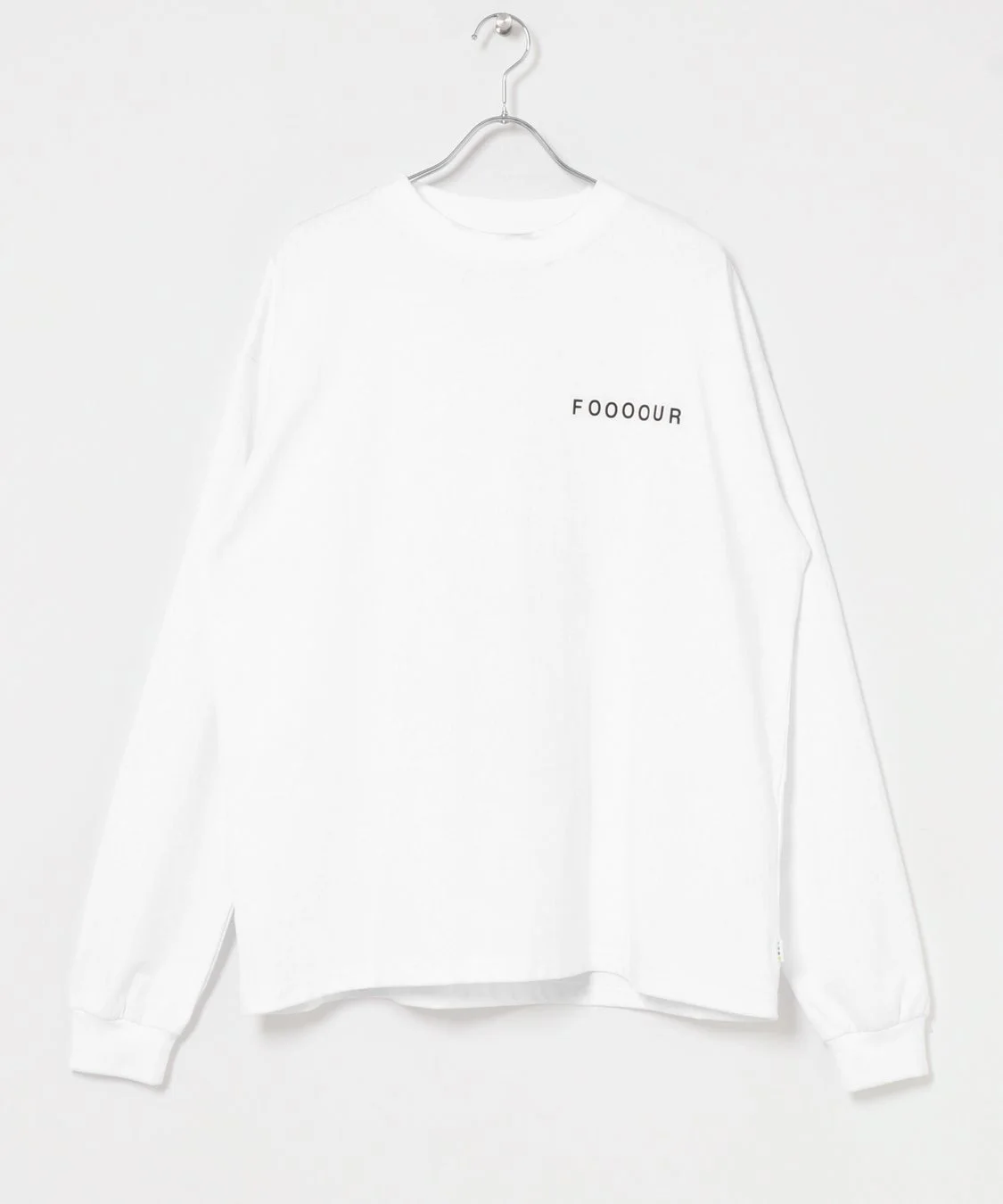 白長袖Tシャツ