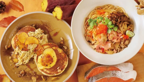ココノハで秋の味覚を堪能！限定パスタ＆絶品焼き芋モンブランパンケーキ・ワッフルが9/10スタート