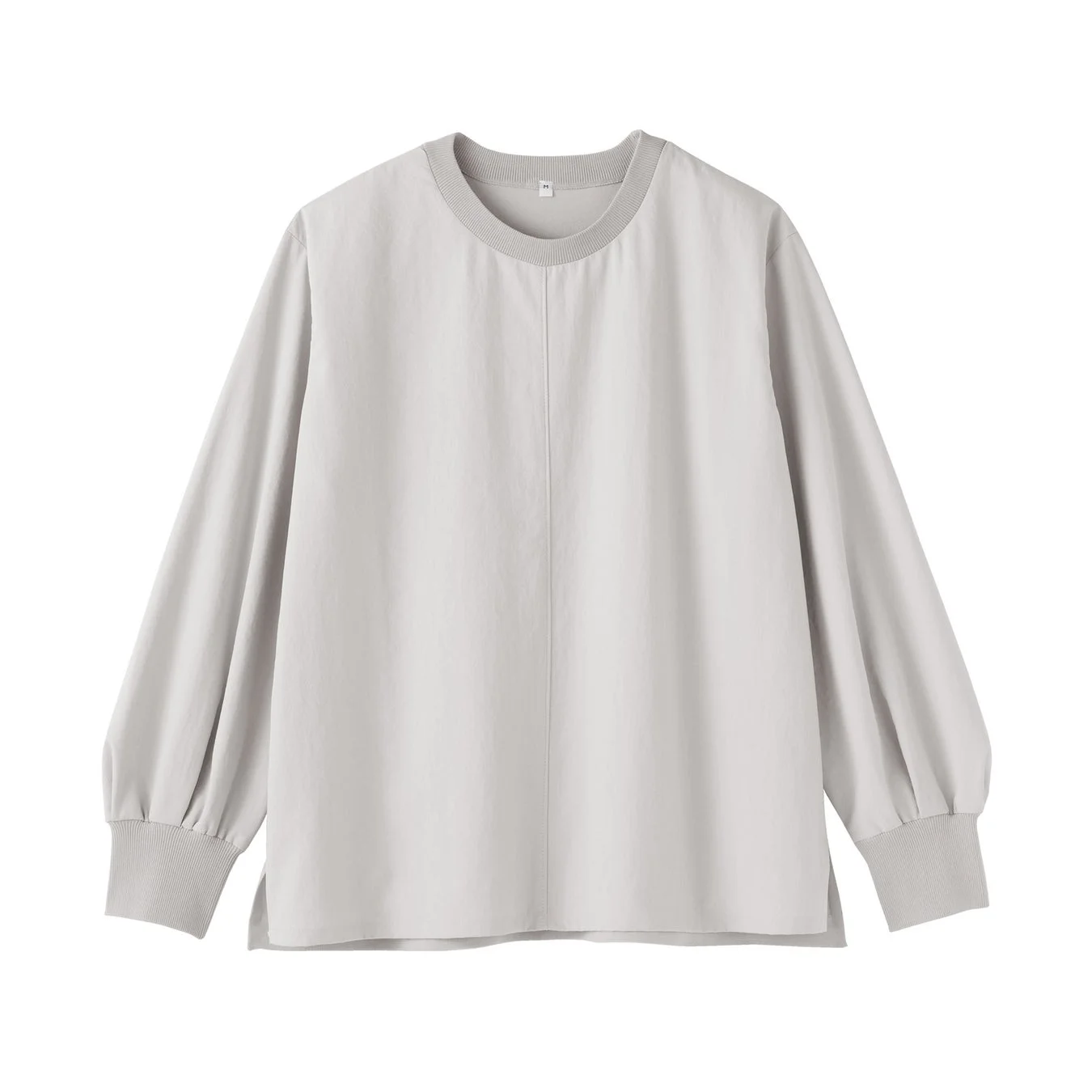 グレーのニットコンビブラウスTシャツ