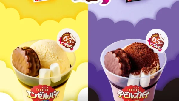 エンゼルパイがパフェに大変身！森永「エンゼルパイパフェ」「デビルズパイパフェ」東京駅店限定で登場、65周年を祝う新感覚スイーツ
