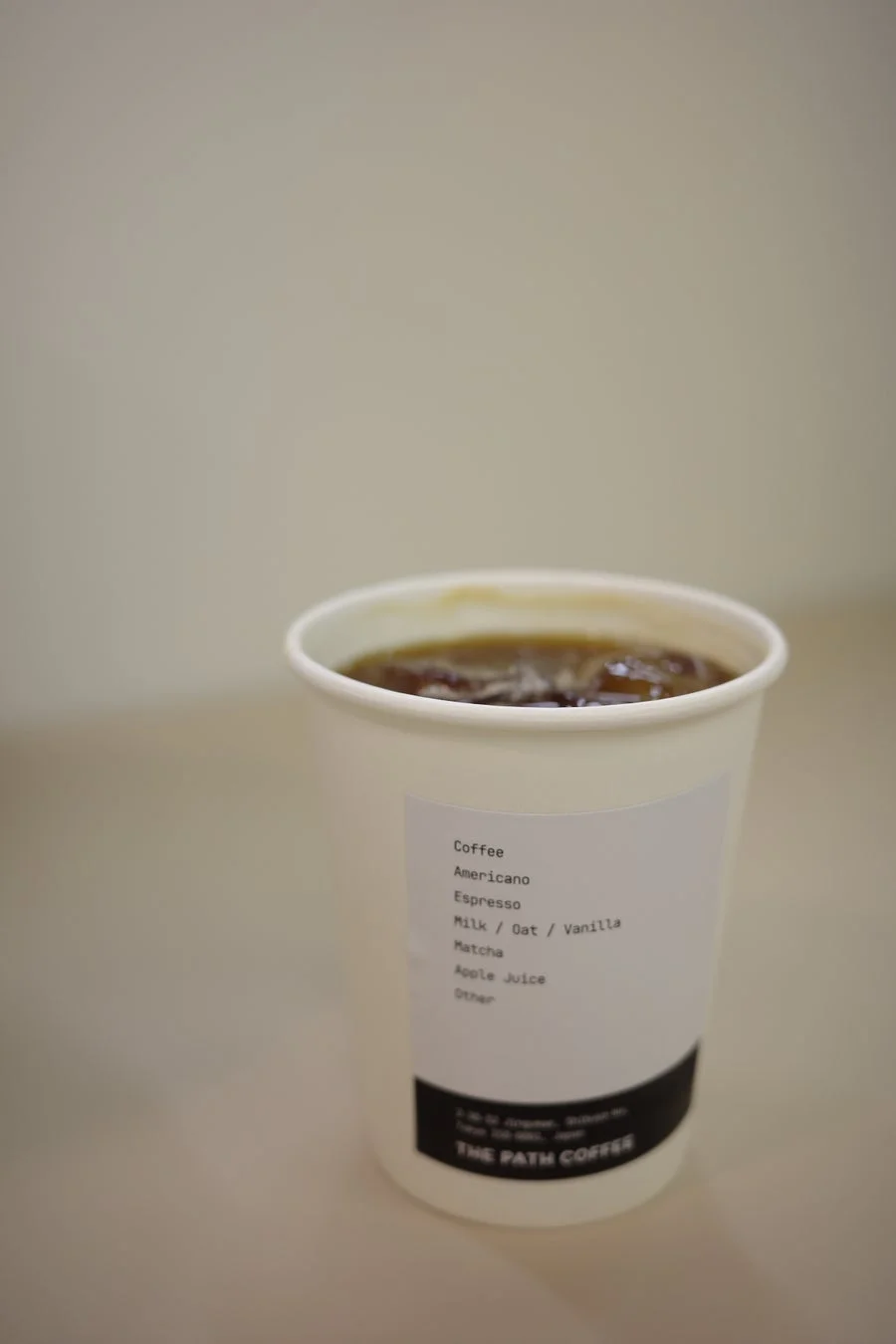 コーヒーメニュー
