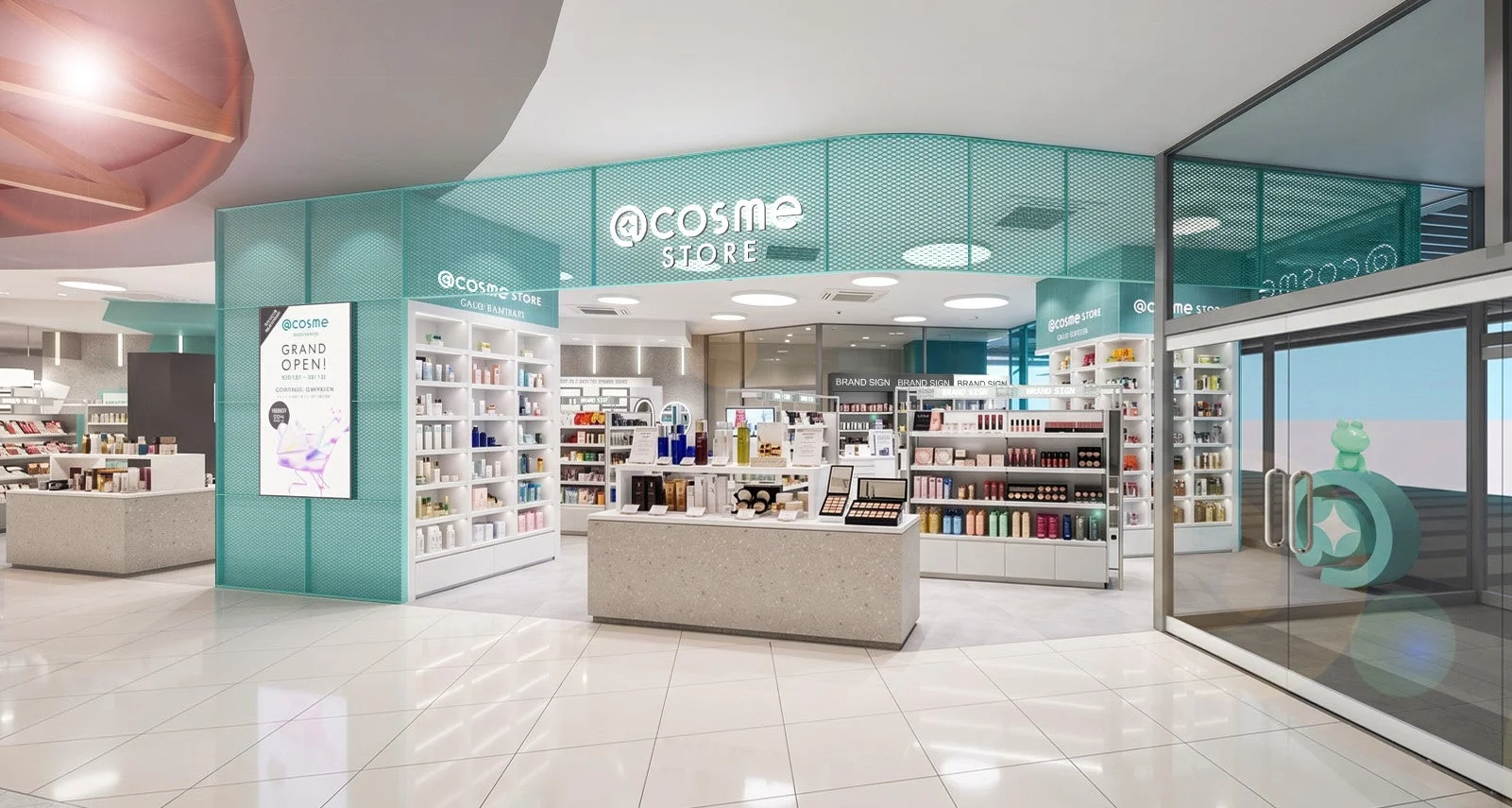 コスメストアの店内