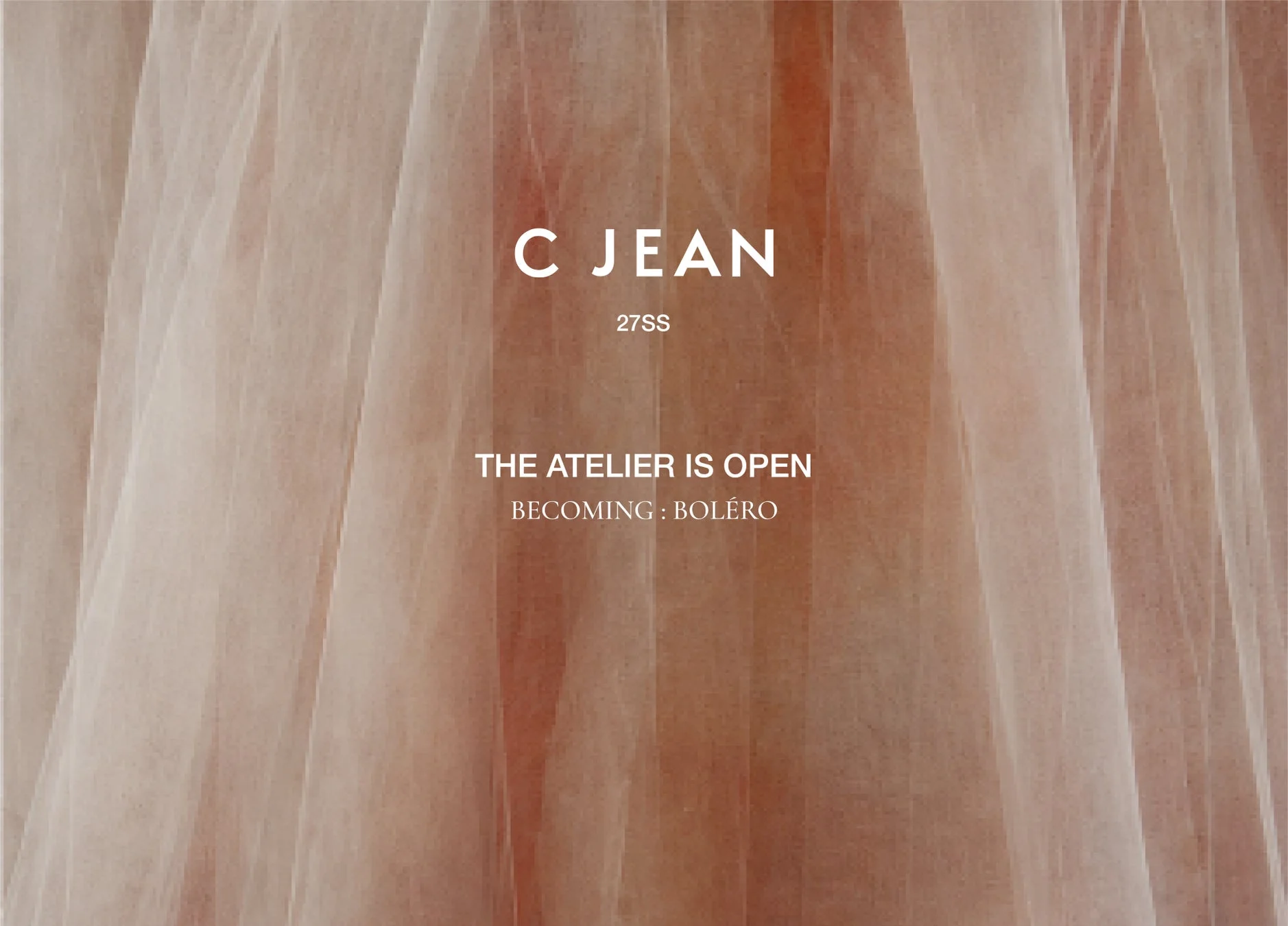 C JEAN 27SS THE ATELIER IS OPEN