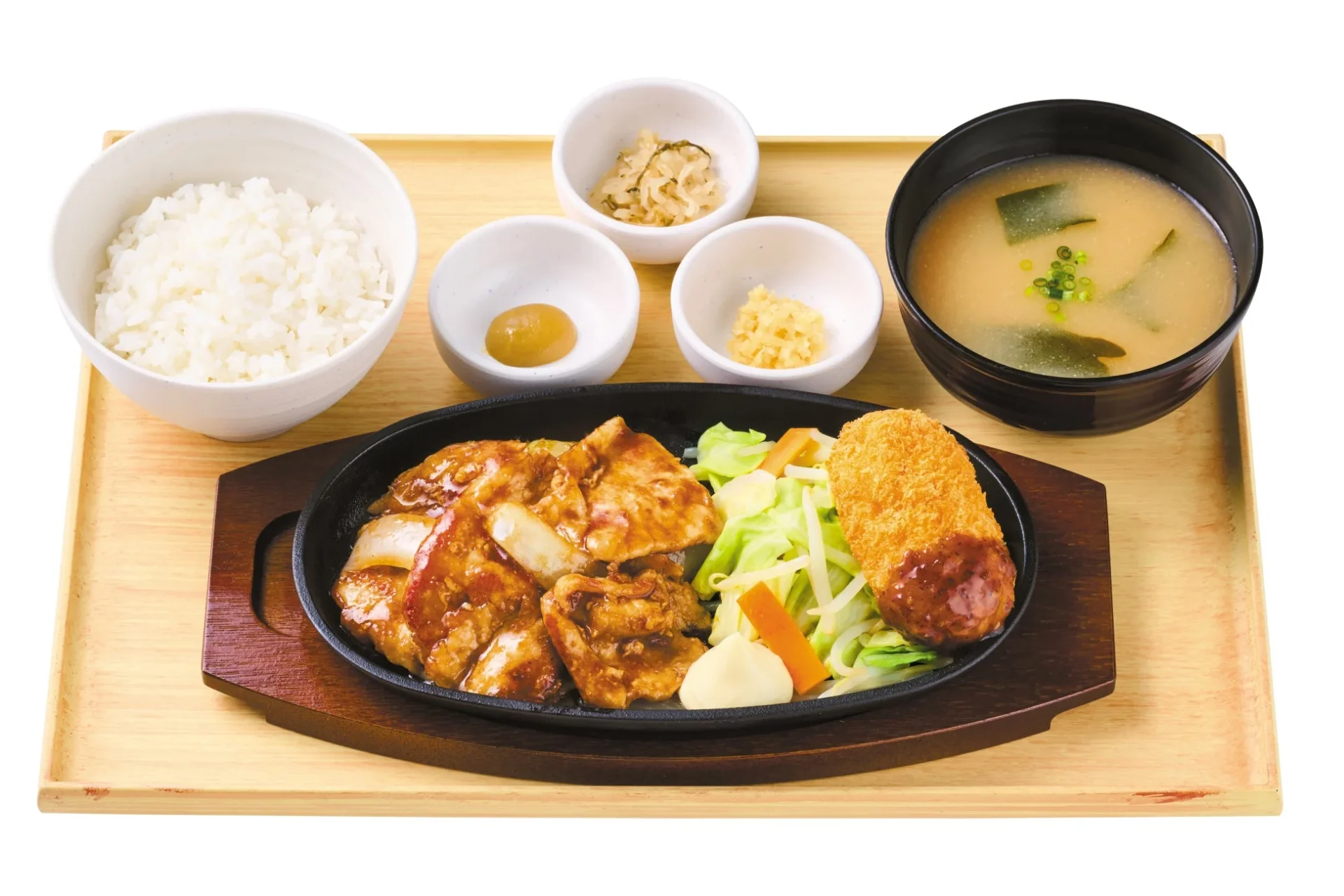 コロッケ付き定食