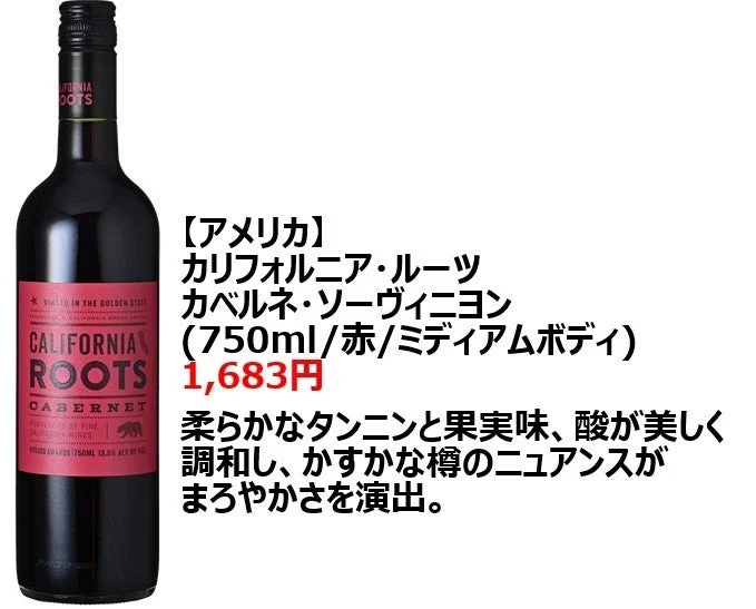 カリフォルニア・ルーツ カベルネ・ソーヴィニヨン