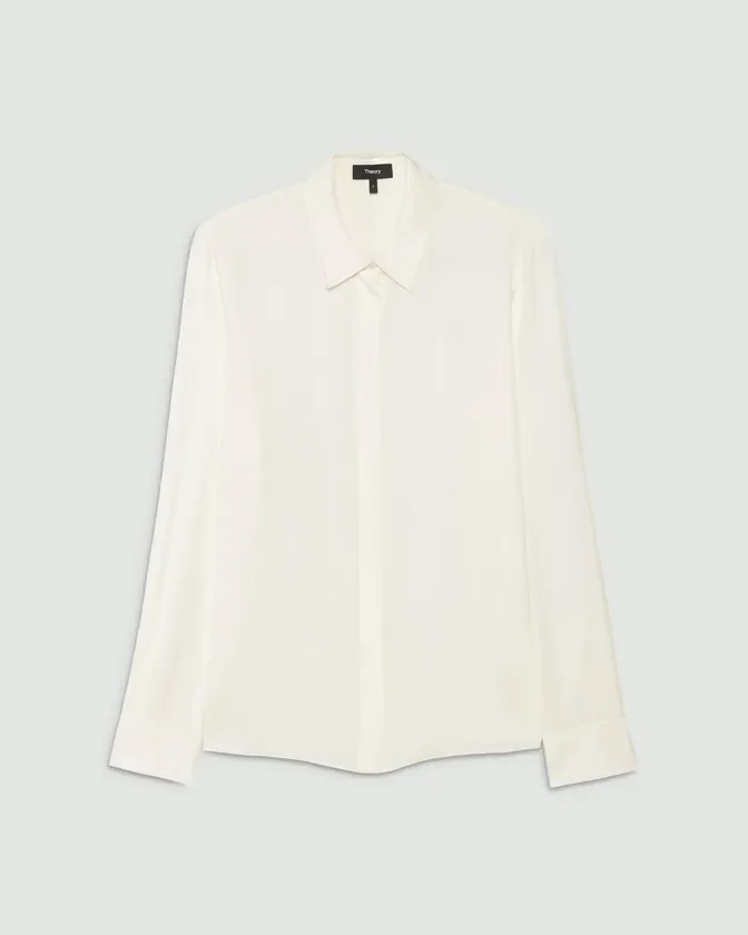 シルククラシックフィットシャツ Modern Georgette