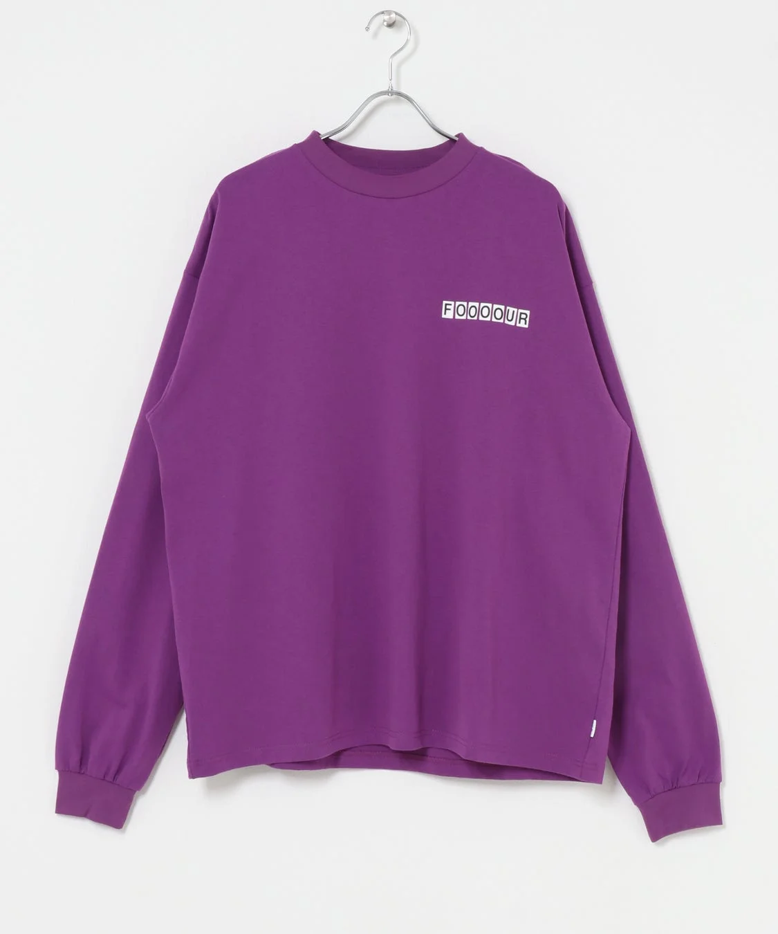 パープル長袖Tシャツ