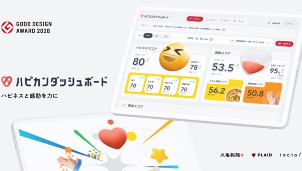 トリドールHDとプレイドの共同開発による丸亀製麺の店舗向け「ハピカンダッシュボード」が2026年度グッドデザイン賞を受賞