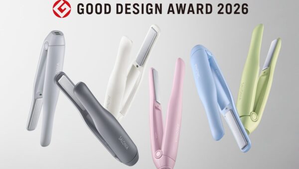 【7年連続】SALONIA「2026年度グッドデザイン賞」受賞 1本でヘアセットとスマホ充電「コードレス ストレートヘアアイロン」累計27万本突破*、計画比180%達成*のヒット！