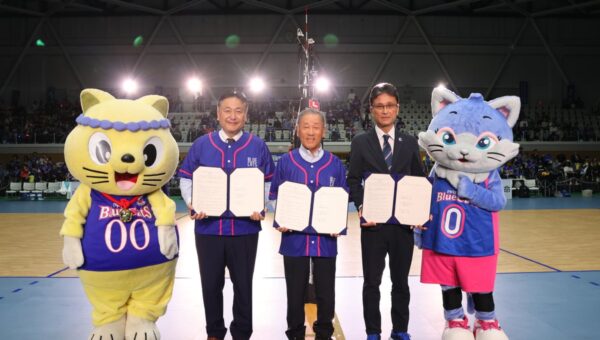 【PFUブルーキャッツ石川かほく】かほく市・大同生命保険株式会社との「三者連携協定」を締結