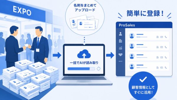 獲得した名刺を営業資産へ AI営業支援CRM「ProSales」が名刺スキャン機能を提供開始