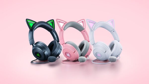 Razer、配信からコスプレまで自分らしく楽しめるネコミミヘッドセット「Razer Kraken Kitty V3」を発表