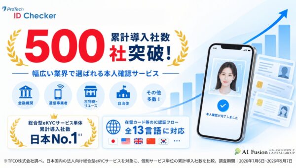 連結子会社ショーケースとのサイバーセキュリティ分野での連携による地域金融機関の取引先企業向け本人確認・認証サービス販売事業の開始に関するお知らせ