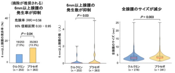 【徳島大学】カレー粉成分クルクミンが大腸前がん病変の再発を抑制～全国26施設・約600人のランダム化比較試験を実施～