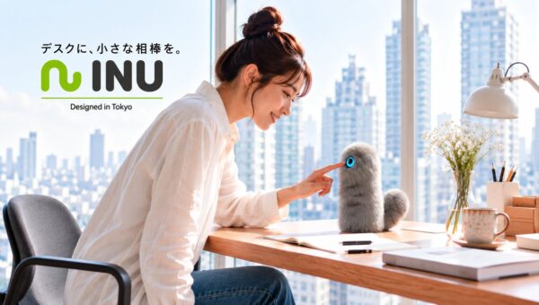 撫でると喜ぶ、デスクの小さな相棒。AIコンパニオンロボット「INU」、本日よりKibidango・GREEN FUNDINGで先行販売開始