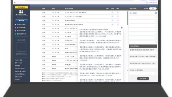 医師が症例報告から構築した疾患臨床像データベース「ラビットフォックス」、実証試験の参加者を募集