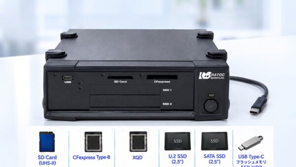 高速SDカード、microP2、CFexpress、XQD、SSDに対応！複数メディアを同時に扱えるプロメディア向けリーダーライター、10月下旬発売