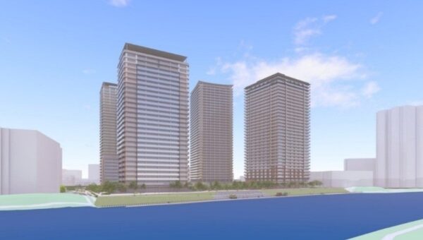 約5.2ha・住宅約2,100戸の大規模複合開発 「千住大川端地区」 タウンネームを「AQUA GATE 千住大川端」に決定