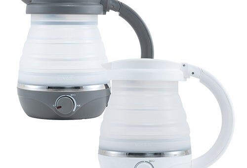 「折りたためる電気ケトル 温度調節付き」を新発売